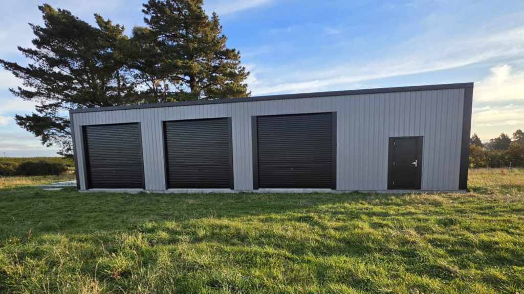 Steel shed in New Zealand used as an example for building consent requirements