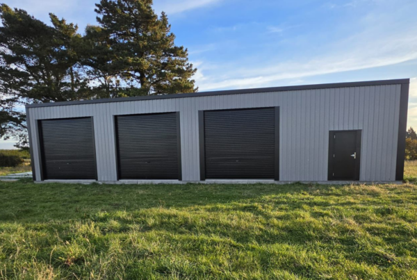 Steel shed in New Zealand used as an example for building consent requirements